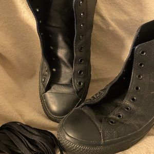 Men’s leather high tops